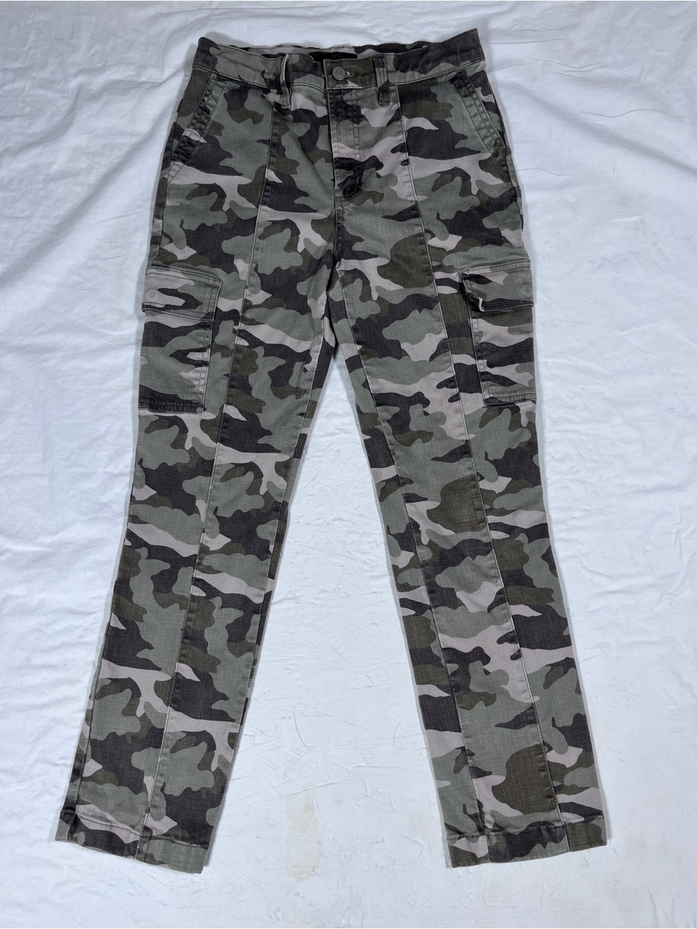 J Crew Vintage Straight Cargo Camo Pants Women’s Size 27